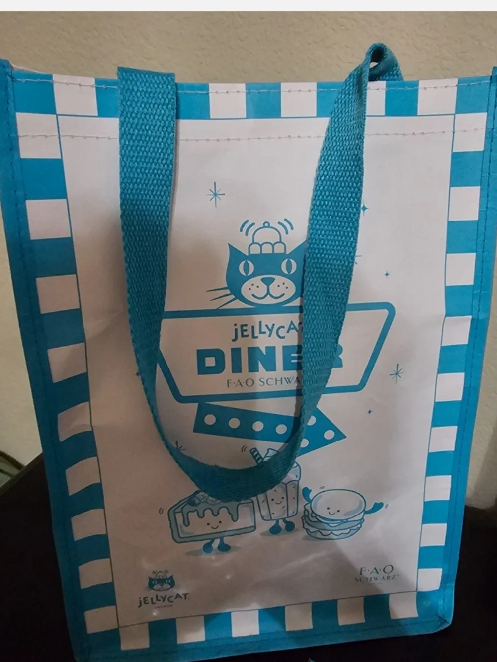 Jellycat Diner Burger Plush with Tote, Pin, Bag & Stickers